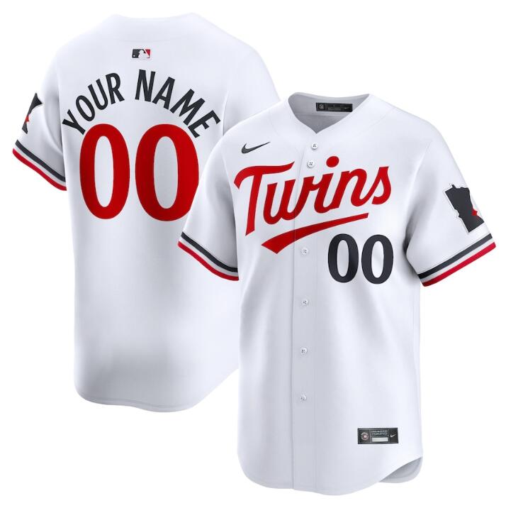Men's Minnesota Twins Customized 2024 Home Limited Stitched Baseball Jersey
